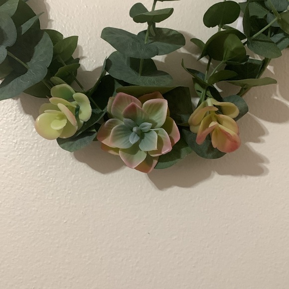 Eucalyptus Succulents Wire Wreath New - Picture 2 of 6